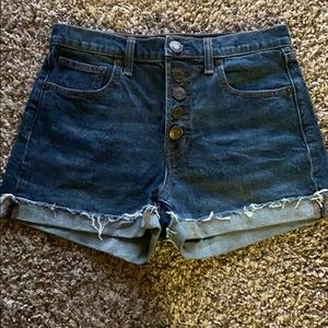 Gap high waisted jean shorts